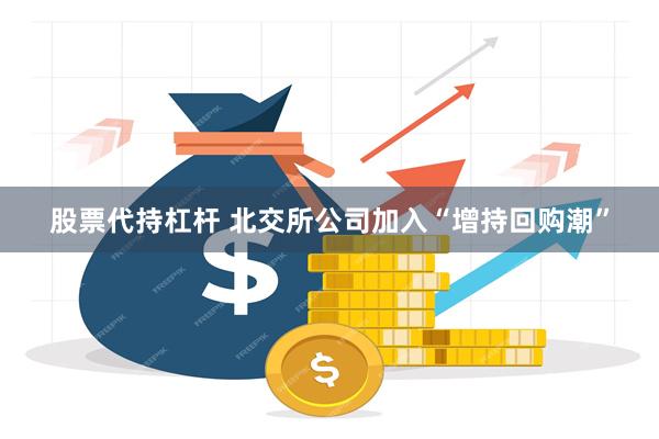 股票代持杠杆 北交所公司加入“增持回购潮”